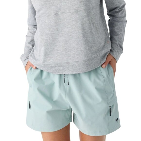 Voyager S Pack Out Cargo Hiking Shorts Women Moisture Wicking Outdoor Zip Pocket - Picture 1 of 16